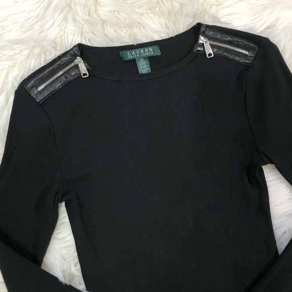 LAUREN Ralph Lauren Long Sleeve Cotton Top Size XS - Picture 5 of 6